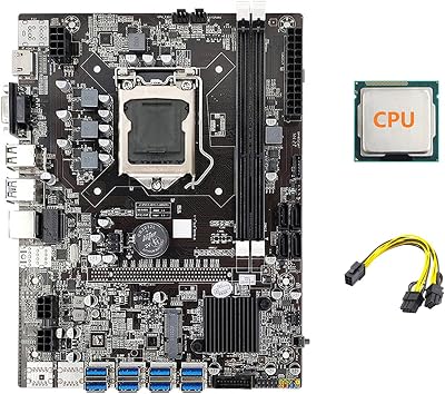 Lodokdre B75 ETH Mining Motherboard 8xPCIe USB CPU LGA1155 MSATA Miner