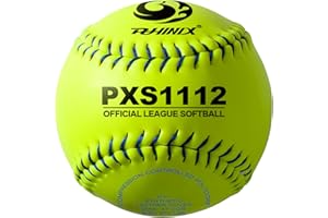 PHINIX Practice Fast-Pitch Softball Official Size and Weight Professional Quality 11" & 12" Options (COR .47 / Comp.375)