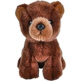 Forest & Twelfth 7" - 8" Stuffed Animal, Soft Plush Toy, Cute Stuffed Animal for Boys and Girls, Realistic Looking Small Stuffed Animals, Nursery and Room Decor (7" Brown Bear)