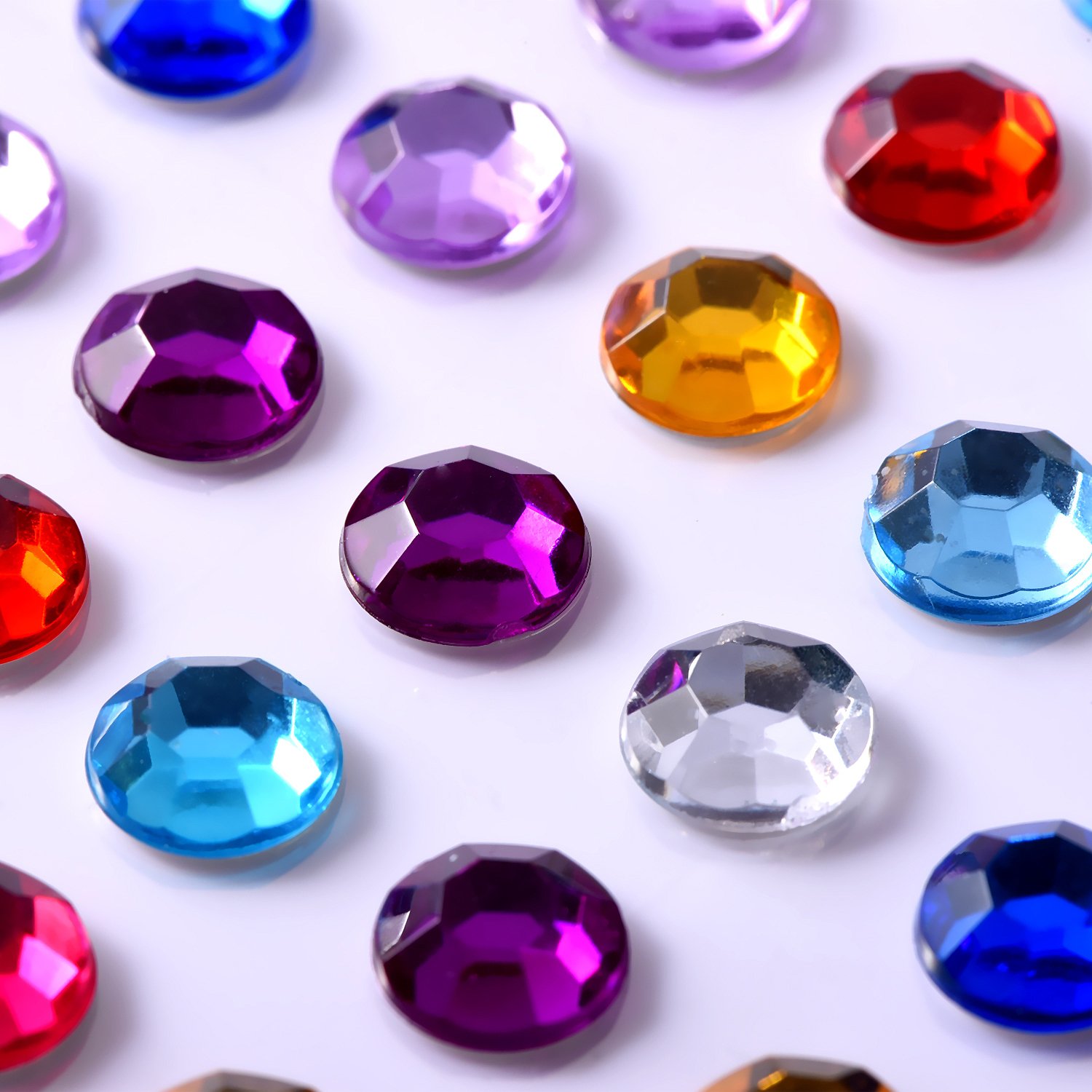 9 Sheets Selfadhesive Rhinestone Stickers Stickon Crystal Gem Sheets