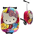 Fast Forward Kid’s Licensed 18" Ride-On Suitcase Scooter - Lightweight Carry-On Luggage Scooter with LED Light Up Wheels