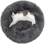 Fhodigogo Plush Donut Dog Cat Bed Anti-Slipbottom Small Pet Bed 43x43x12 cm view 8