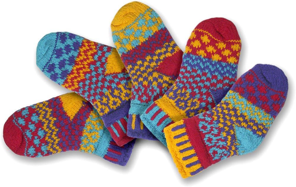 Solmate Socks, Mismatched Baby socks for girls, boys, newborn, Two pairs with a spare