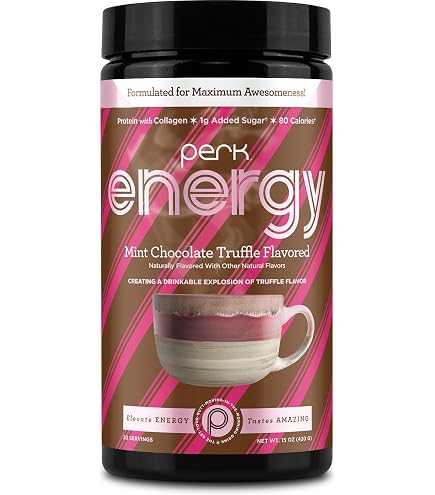 Amazon.com: Perk Energy Drink Mix (Mint Chocolate Truffle) 20