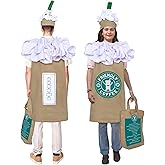 Dress Up America Coffee Costume for Adults - Cute Cappuccino/Frappuccino/Latte Dress-Up for Men and Women