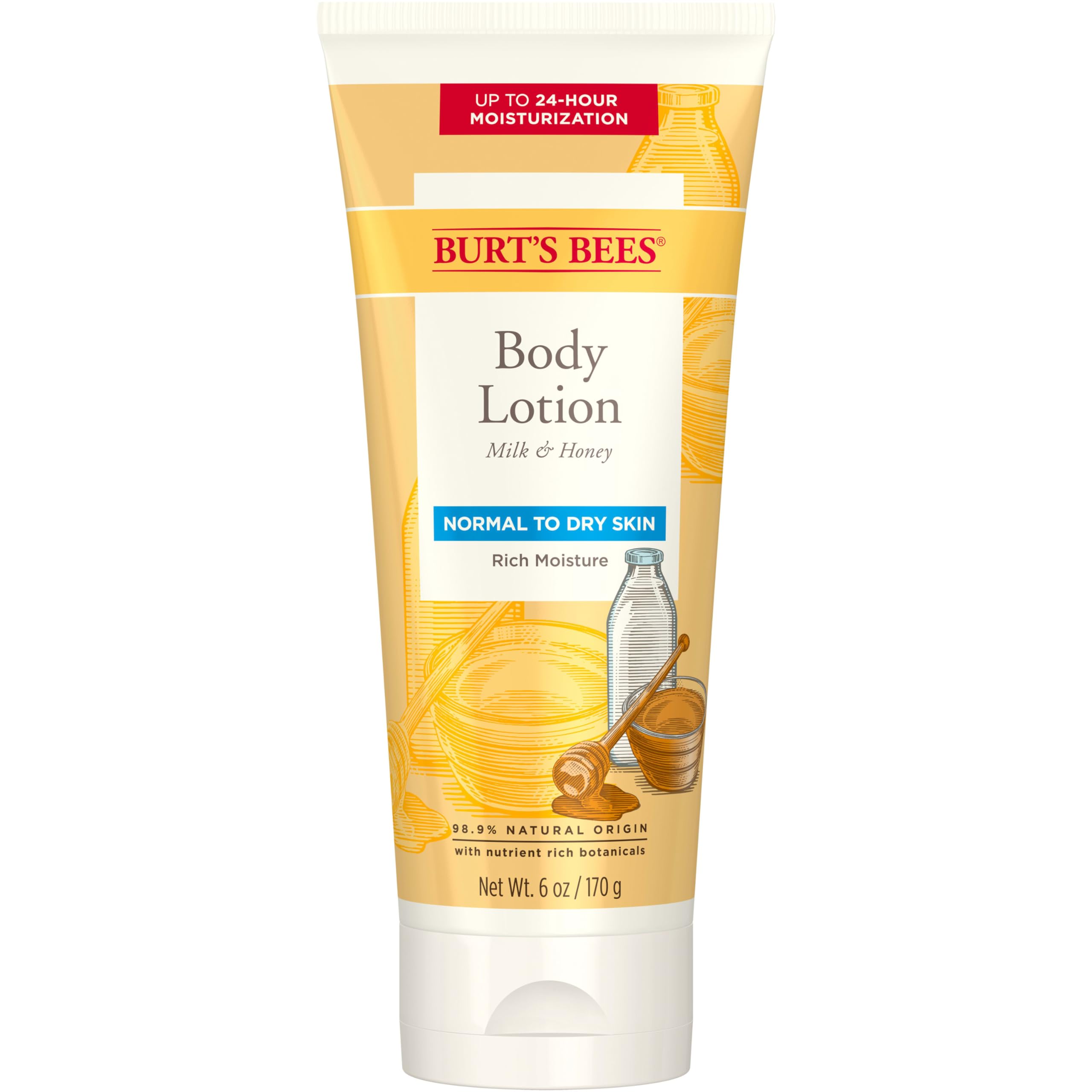 Burt's Bees Milk and Honey Body Lotion, 6 oz