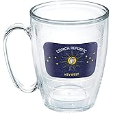 Tervis Made in USA Double Walled Key West Florida Conch Republic Insulated Tumbler Cup Keeps Drinks Cold & Hot, 16oz Mug - No Lid, Emblem
