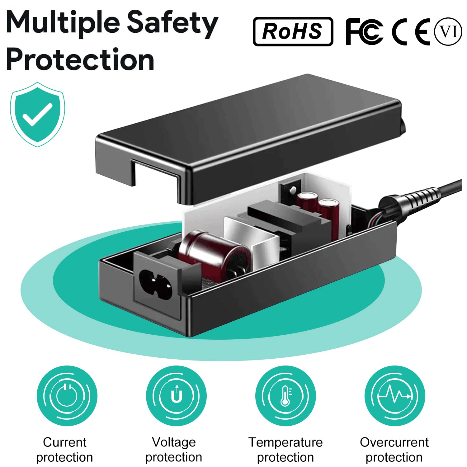 HKY 24V AC Adapter Compatible with All ResMed S9 Series CPAP and BiPAP Machines Res Med S9 AutoSet/AutoSet for Her/Elite/Escape Auto/Escape/VPAP Series Replacement 90W ResMed S9 Power Supply Cord