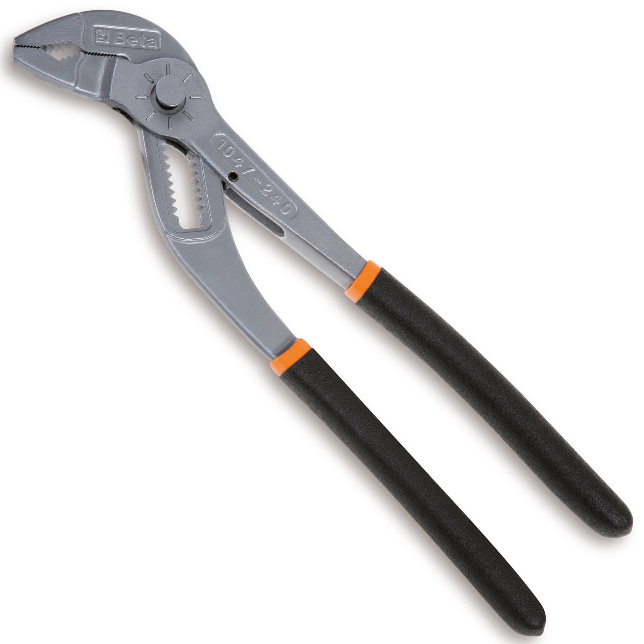 Beta 10470240 Model 1047 240 Slip Joint Pliers, Push Button Alignment, 240mm