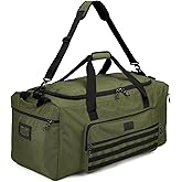 TONRUYN 120L Extra Large Gym Duffle Bag for Men Women with Shoes Compartment Heavy Duty Tactical Sports Duffel Bag Big Football Baseball Basketball Soccer Hockey Team Equipment Bag, Green