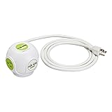 AmazonCommercial AC and USB Desktop Outlet, 1 PACK, White