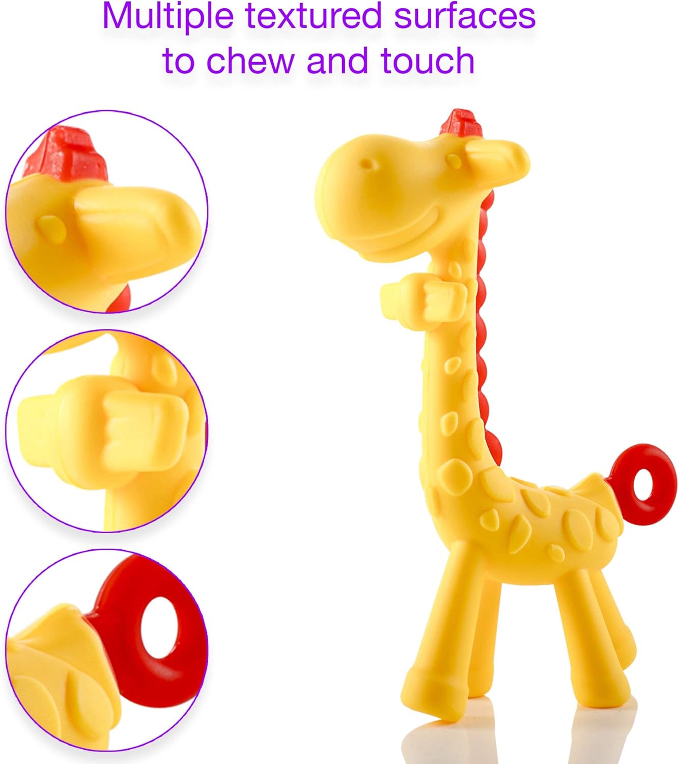 giraffe baby teething toy