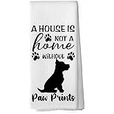 shiviody Funny Pit Bull Kitchen Towels - Pit Bull Gifts for Woman Dish Towels, Dog Mom Lovers Owner Gifts Decorative Absorbent Dishcloths Hand Towel for Kitchen Bathroom Decor 16x24 Inches