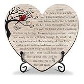 A Limb Has Fallen From Our Family Tree Cardinal Decor Sympathy Gifts for Loss of Loved One Wood Heart Keepsake In Memory of Mom Dad Funeral Remembrance Gift Bereavement Condolences Grief Gift -FS406