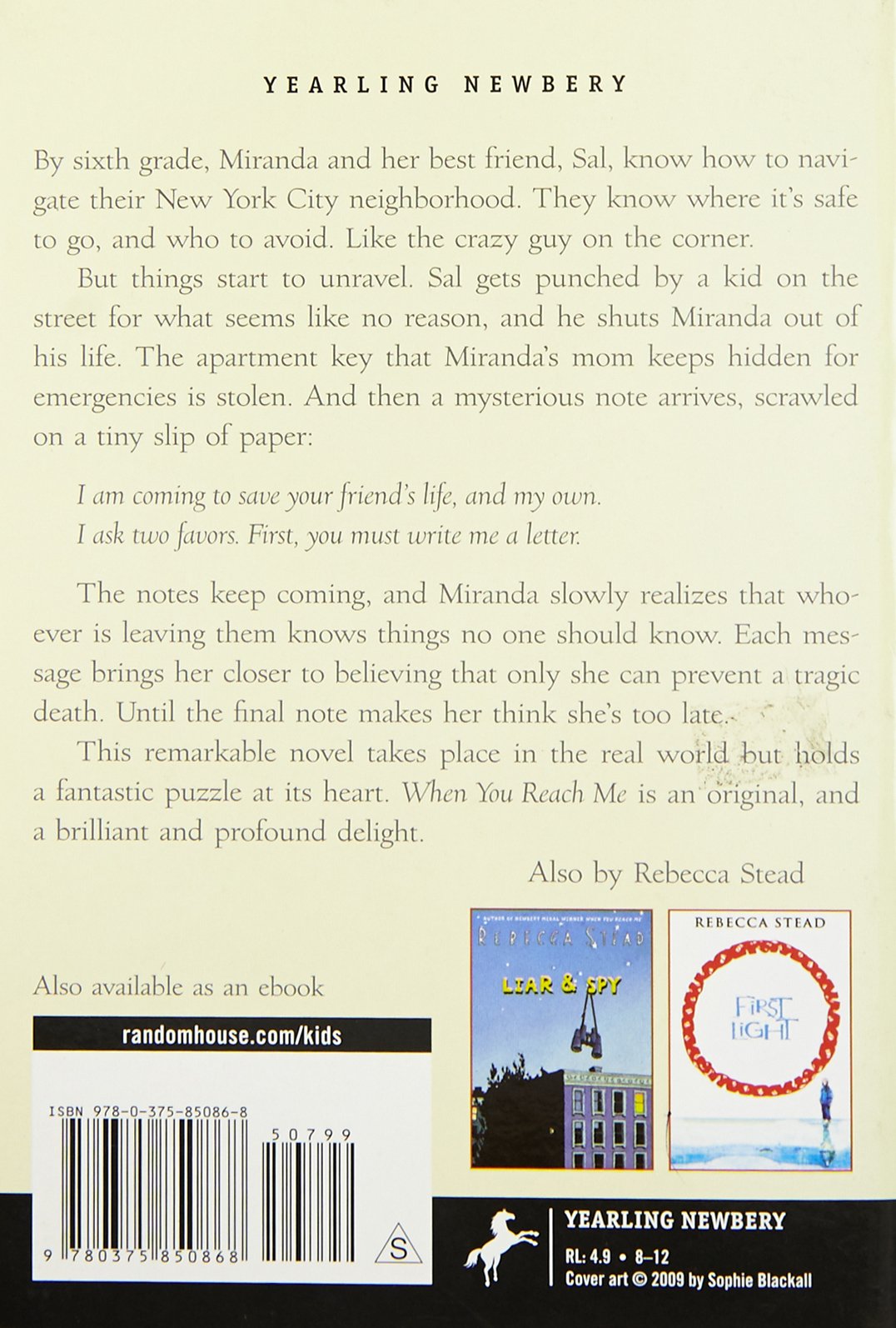 Buy When You Reach Me Newbery Medal Winner Yearling Newbery Book Online At Low Prices In India When You Reach Me Newbery Medal Winner Yearling Newbery Reviews Ratings Amazon In