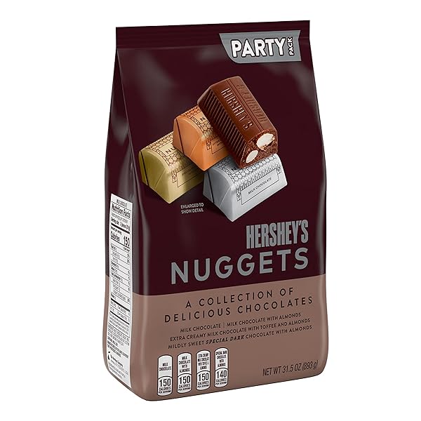 HERSHEY’S NUGGETS ASSORTED CHOCOLATE CANDY PARTY PACK, 31.5 OZ
