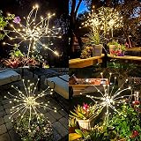 yowin Solar Lights Outdoor 2 Pack 120LED Firework Copper Wire 8 Modes view 7