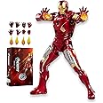 LonullyMege Ironman MK7 Collectible Action Figure-7 Inch 10th Anniversary Metal Texture Painting Movable Mark Model Toys (MK VII)