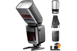PHOTOOLEX FK300G Camera Flash Speedlite with Flash Trigger for Canon Nikon Sony Panasonic Olympus Fujifilm Pentax Sigma Minolta Leica and Other SLR Digital Cameras and Digital Cameras