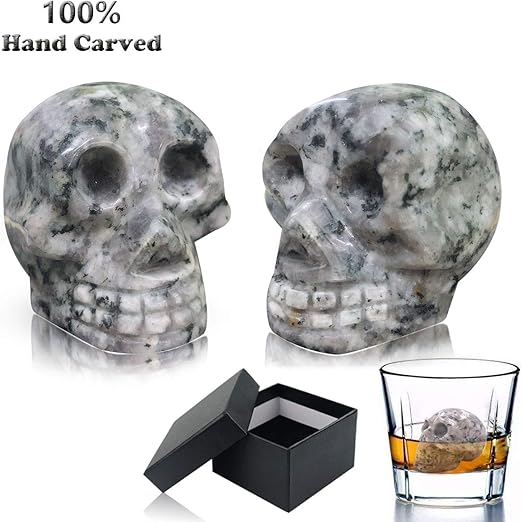 Reusable Stainless Steel Ice Cube Whiskey Stones For Drinks Skull
