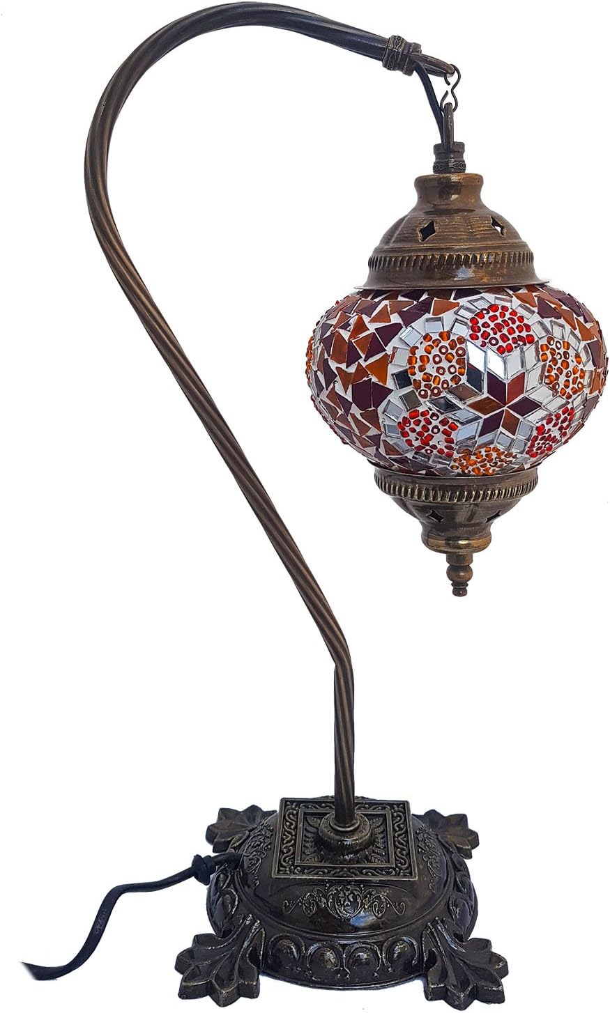 Mosaic Table Lamp,16.5 inches height, Desk Light, Lantern, Boho Lamps, Eclectic Decorating, Moroccan House, Marrakesh Design, Turkish Lights, Rustic Furniture, Beach Style, Christmas Gift
