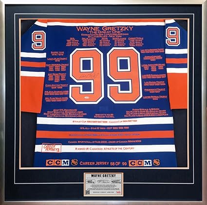 wayne gretzky framed jersey