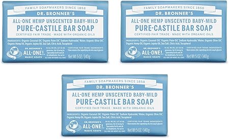 Amazon ドクターブロナー マジックソープ バー ベビーマイルド 固形タイプ 140g 3個セット 正規品 ドクターブロナー 固形せっけん 通販