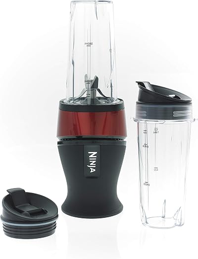 Ninja Nutri Ninja Slim Blender 700W QB3001UKMRS Metallic Red