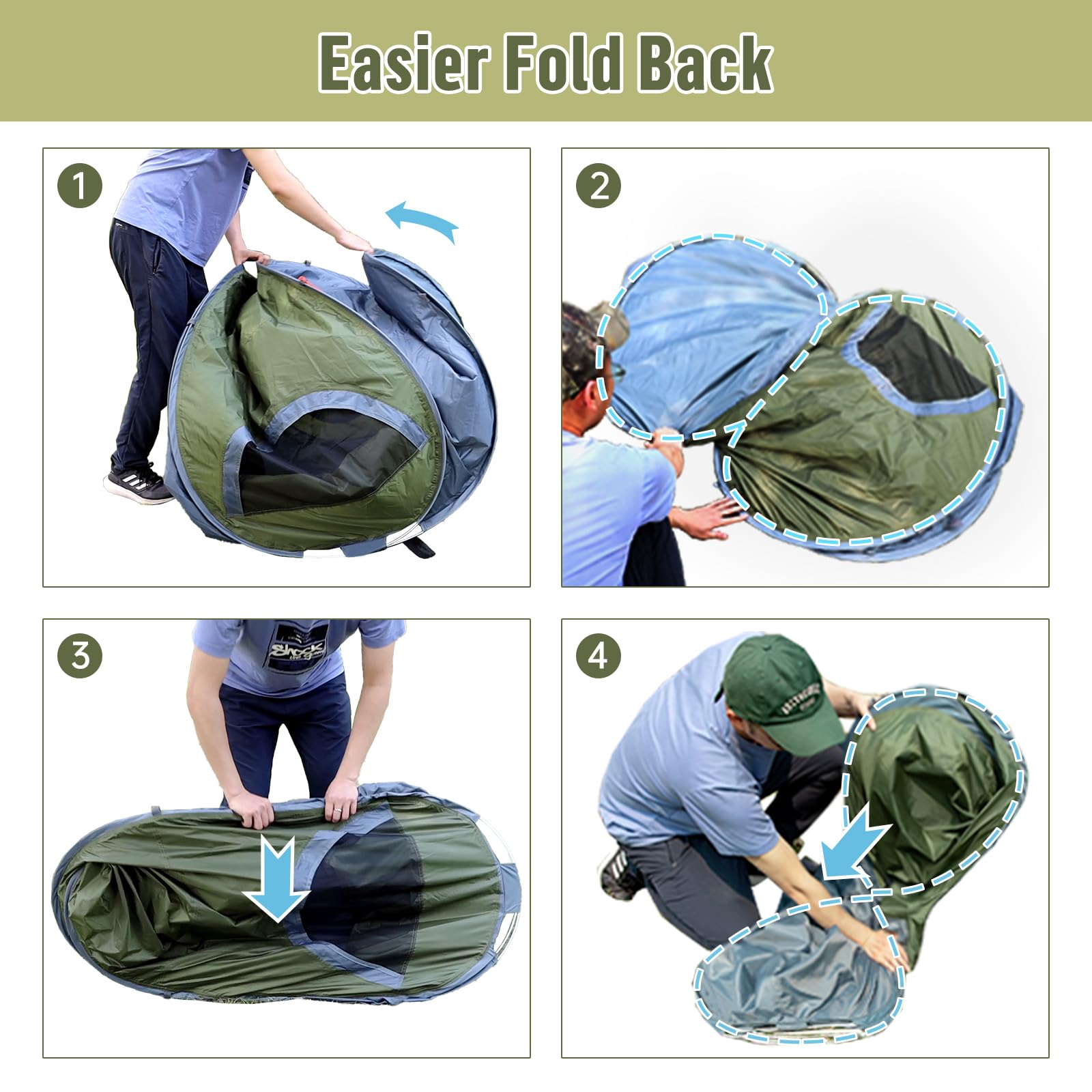 Night Cat Pop-up Camping Tent: 1 Person Tent Waterproof Instant Easy Setup Outdoor Tent