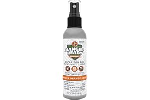 RANGER READY REPELLENTS Ranger Ready Picaridin 20% Tick & Insect Repellent, Ranger Orange Scent, Travel Size 3.4 Oz.