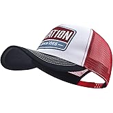 Gvatasz Fashion Structured Mesh Back Trucker Cap Breathable Baseball Caps Adjustable Snapback Hats for Men Hip Hop Umpire Hat