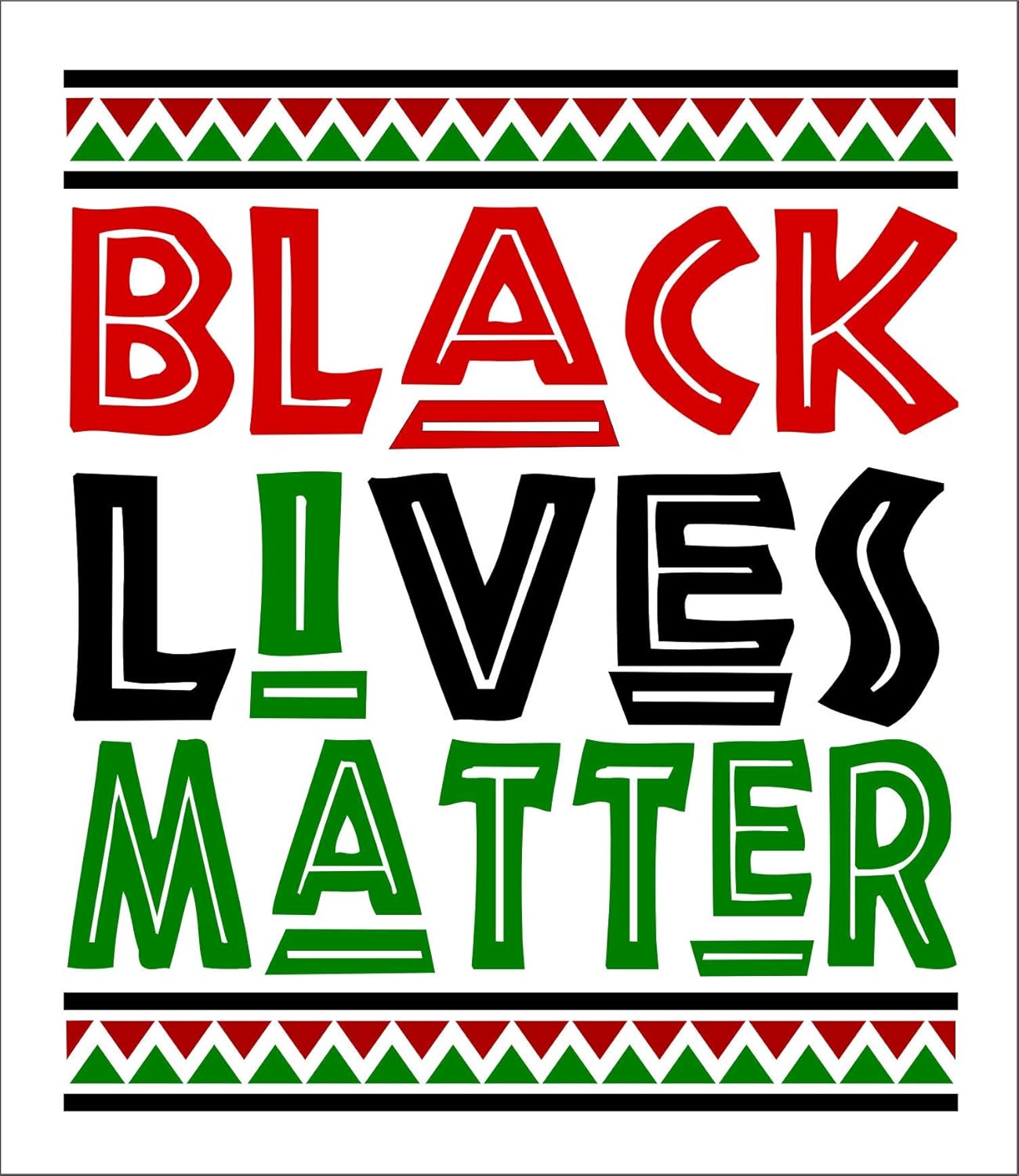 Black Lives Matter BLM Anti Racism Movement Small Bumper Sticker or Laptop Decal 3.25-by-3.75 Inches