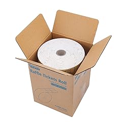 Essential 8000 Assorted Raffle Ticket Rolls, Double