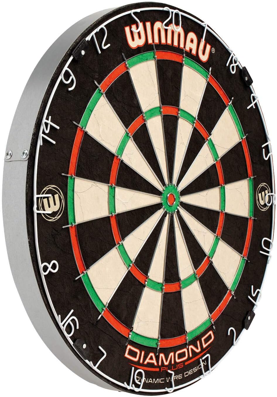 Winmau Diamond Plus Tournament Bristle Dartboard with Staple-Free Bullseye for Higher Scores and Fewer Bounce-Outs : Dart Boards : Sports & Outdoors
