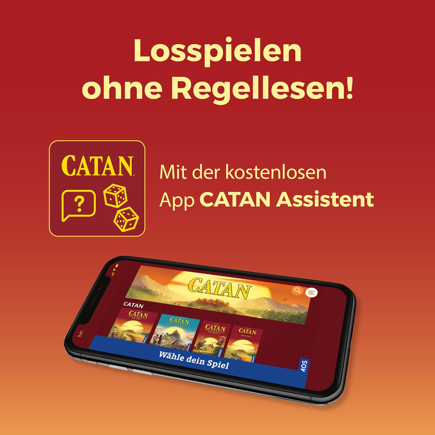 KOSMOS 684655 Catan - Das Spiel, Basisspiel Siedler von Catan, Strategiespiel für 3-4 Personen ab 10 Jahren, Brettspiel-Klassiker, Familienspiel, Gesellschaftsspiel 6