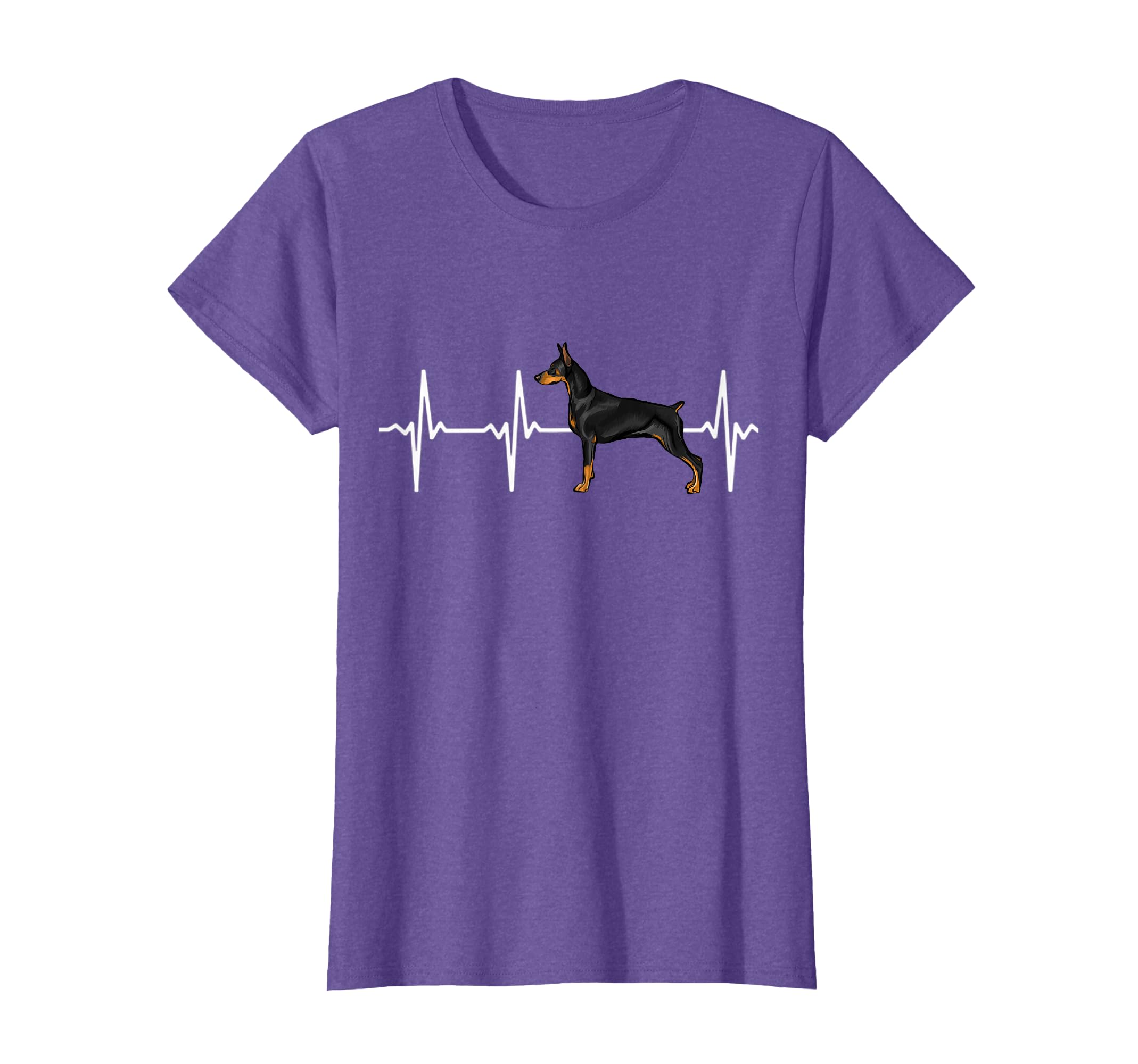 Doberman Pinscher Heartbeat Love My Dog T-Shirt