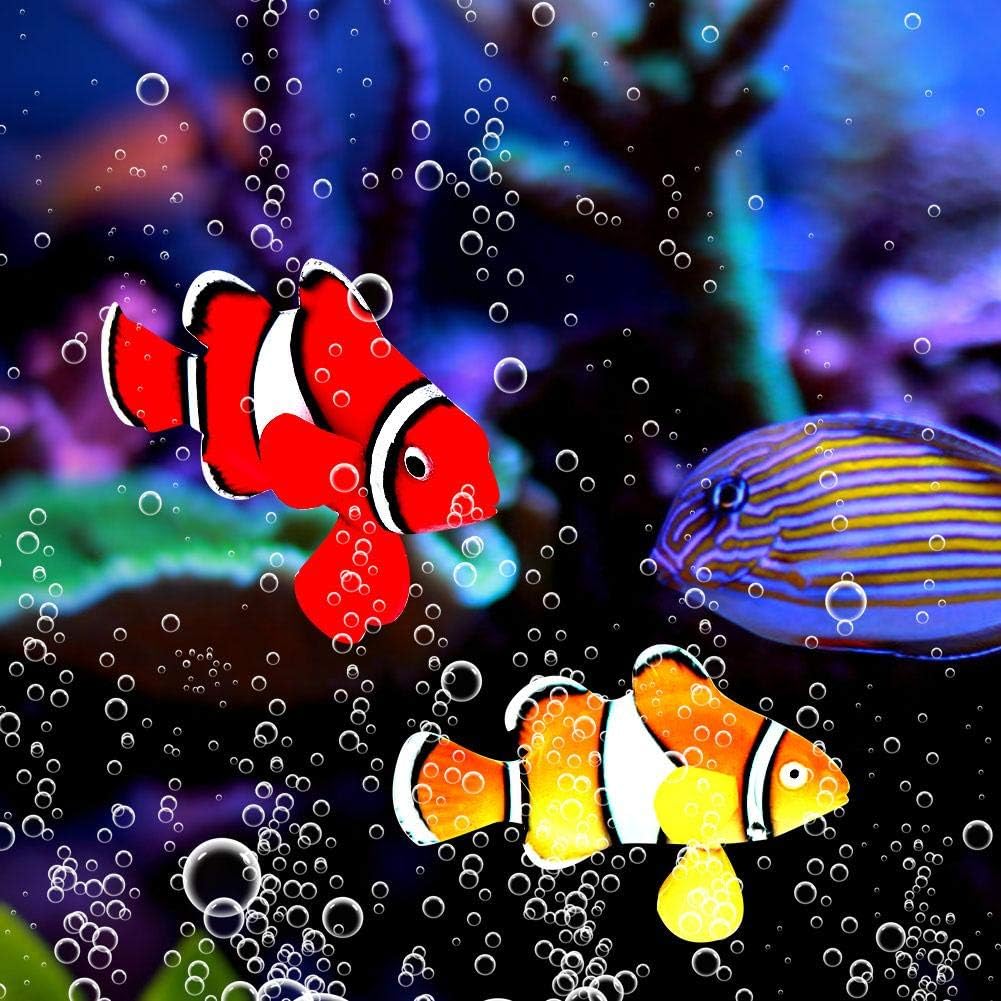 Pssopp 4pcs Lifelike Luminous Moving Artificial Clownfish for Aquarium - Image 3