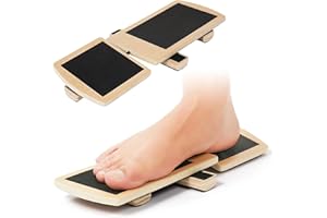 Adjustable Ankle Balance Board, Single Foot Balance Board, Non-Slip Wood Ankle Foot Strengthener, Wooden Foot Strengthener fo