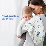 Maliton 6 Pack Muslin Burp Cloths 50x25cm 100% Cotton Baby 6 Layers view 9