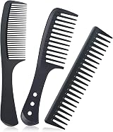 URAQT Hairdressing Combs Set 3 Pack Wide Tooth Carbon Anti Static Heat Resistant view 8
