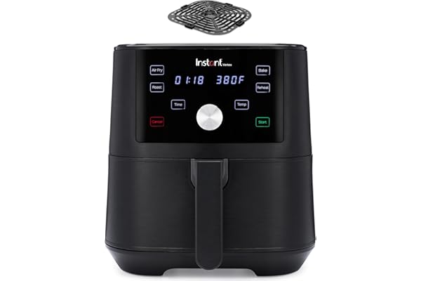 Instant Vortex 6QT XL Air Fryer, 4-in-1 Functions that Crisps, Roasts, Reheats, Bakes for Quick Easy Meals, 100+ In-App Recip