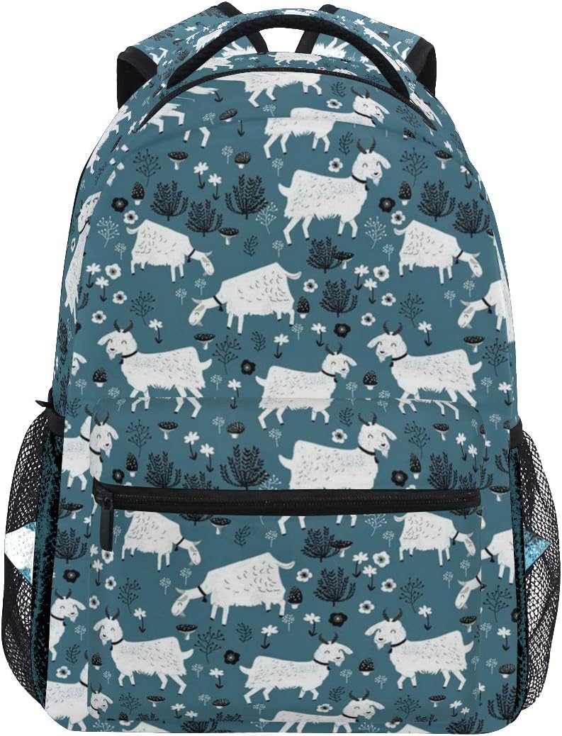 Goats Baby Farm Animal Backpacks College School Book Bag
