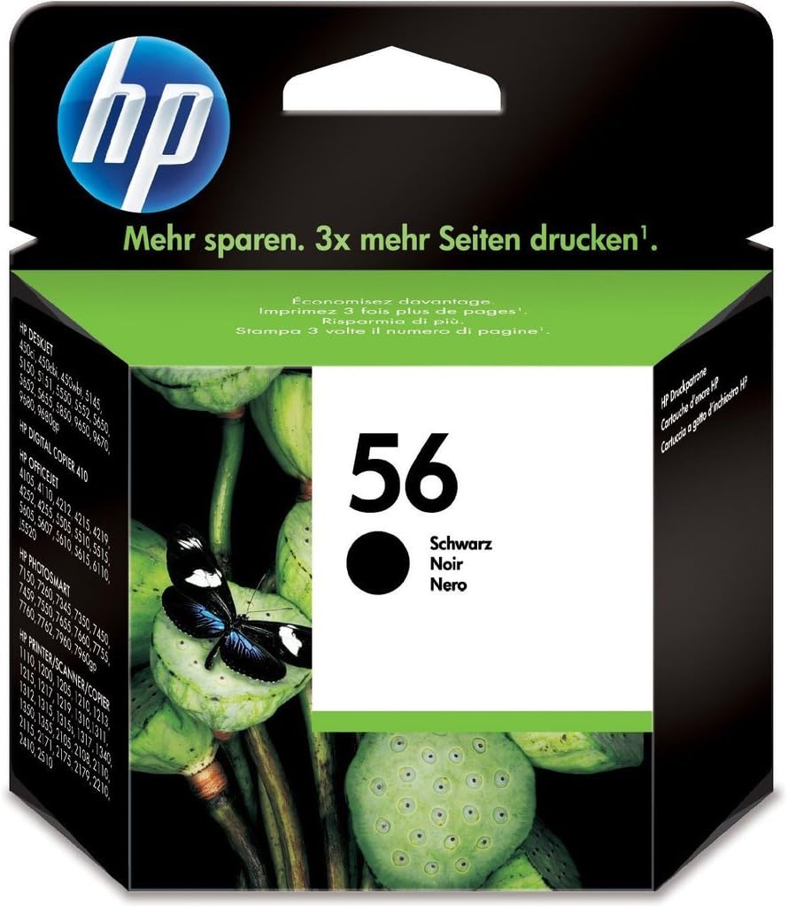 HP 56 Black Ink Cartridge C6656AE Original for PSC 2100 2200 1310