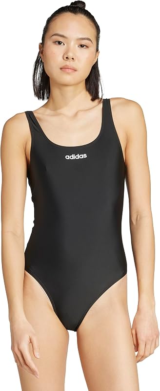 Femme U-Back Swimsuit Swimwear, Black/White, 40 — photo 4 sur 8