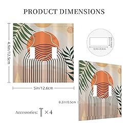 Xuejiaku Decorative Switch Plate Covers Abstract