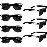 PartyGifts&beyond Groomsmen Gifts Sunglasses, Groomsmen Proposal Gift, Wedding Sunglasses For Groom Squad Bachelor Party