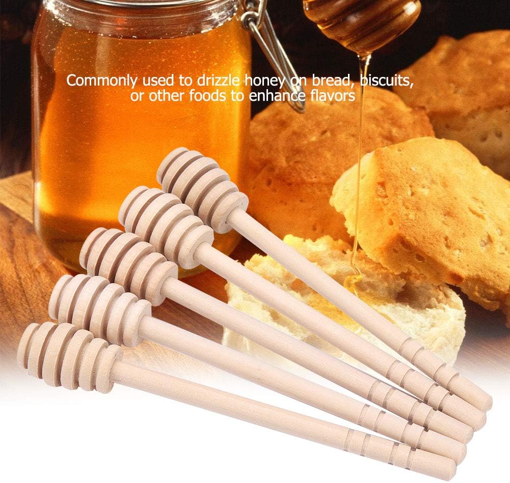 24 Piezas Mini Palo De Palo De Miel De Madera Para Dispensar Tarro De Miel Y Fiesta De Bodas Cucharas Para La Miel