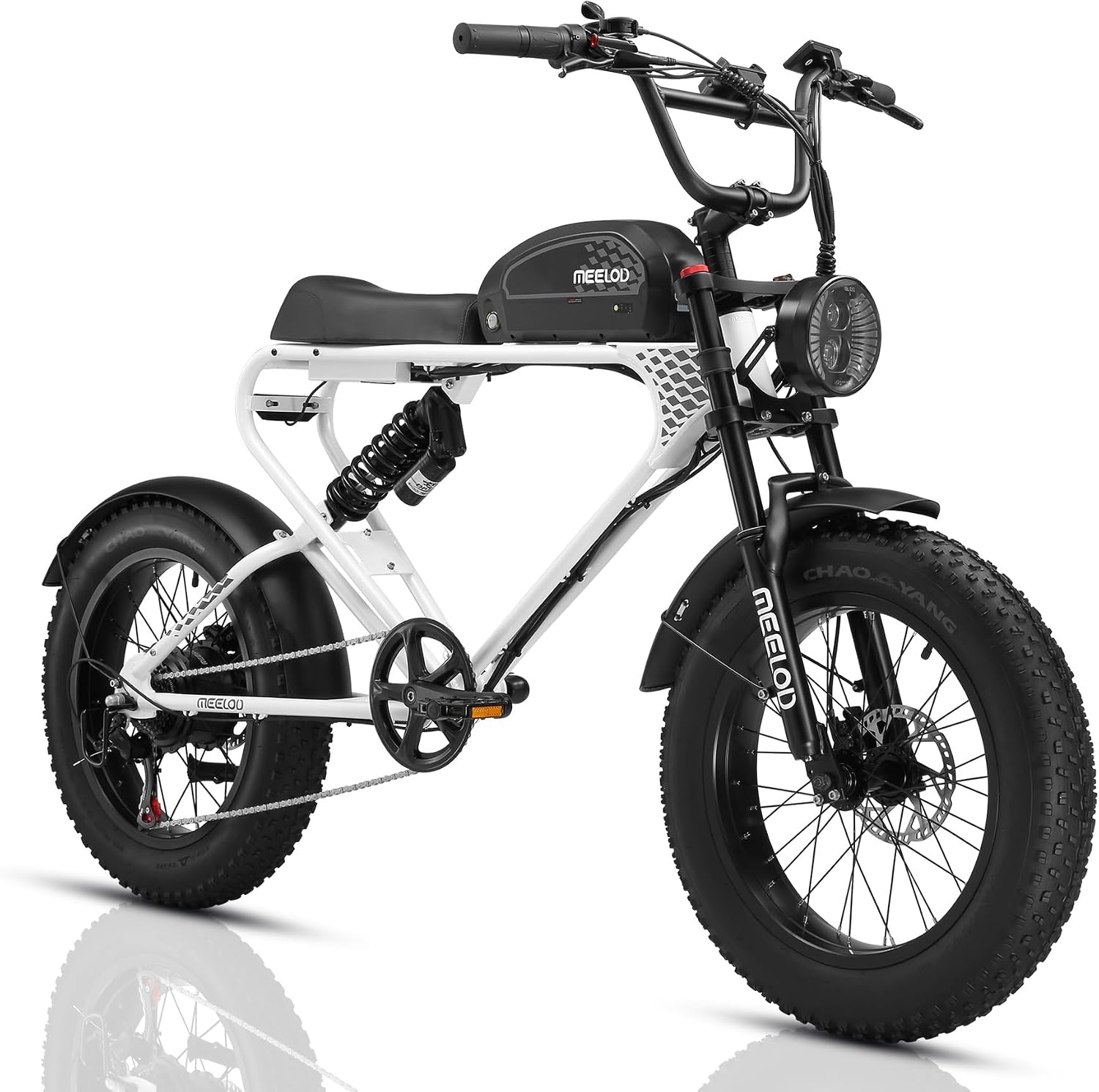 48V 20Ah Electric Bike for Adults, 1200W Peak Fat Tire Ebike, 43-100 Miles Long Range, 31MPH Top Speed, 20"x4.0" Off-Road Electric Bicycle with Hydraulic Brakes & LCD Display
