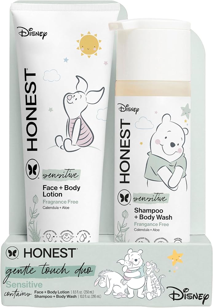 The Honest Company Shampoo & Lotion Bundle, Disney Design, 18.5 fl oz | Disney-Design Shampoo, Body Wash & Lotion Duo, Fragra