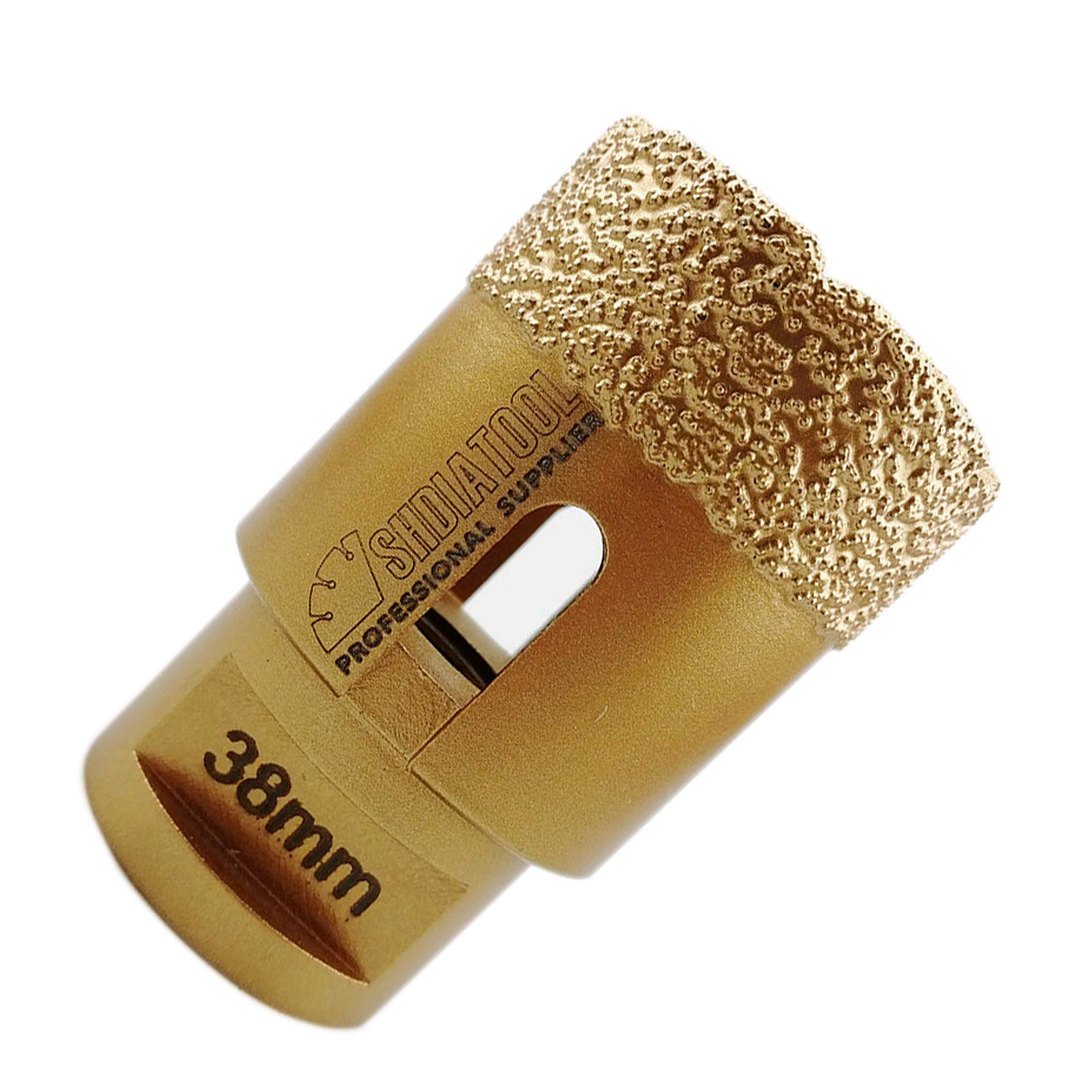 SHDIATOOL Diamond Drill Core Bit Diameter 38mm for Porcelain Tile Granite Marble Dry Drilling